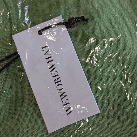 WEWOREWHAT Fair Green Cutoff Pullover XS NWT Clean Girl Aesthetic Cozy - Picture 5 of 11